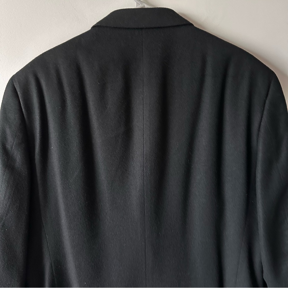 Bill Blass Blazer Men's 44L Black Single Breasted 3 Button 100% Cashmere - Picture 6 of 15